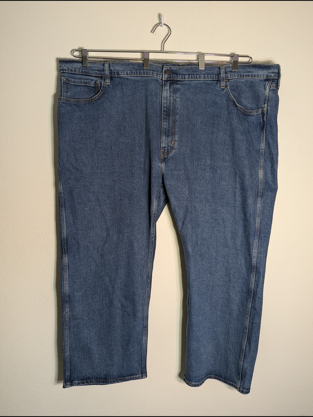 Levis Mens Western Fit‎ Blue Jeans NWT Straight Leg Denim Big & Tall 54 x 27